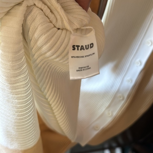 STAUD Shoko Sweater Cardigan Dress | Size Small - Picture 6 of 6